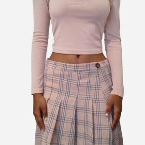 Plaid Pink Skirt
